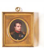 ISABEY Jean Baptiste 1767-1855,Portrait de l\’Empereur Napoléon 1er,Osenat FR 2023-07-09