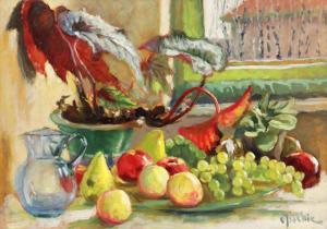 ISACHIE POPESCU Constantin 1897-1976,Fruits at the Window,Artmark RO 2024-04-15