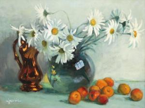 ISACHIE POPESCU Constantin 1897-1976,Still Life with Apricots and Daisies,Artmark RO 2024-04-15