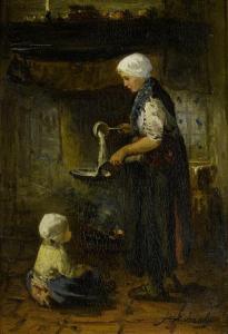 ISAELS Josef 1824-1911,Making pancakes,Bonhams GB 2012-01-25