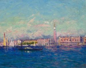 ISAILOFF Alexandre 1869-1996,View of Venice.,Galerie Koller CH 2014-09-19