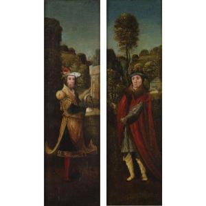 ISENBRANT Adriaen 1490-1551,TWO FIGURES HOLDING SYMBOLS OF THE PASSION,Sotheby's GB 2011-01-28