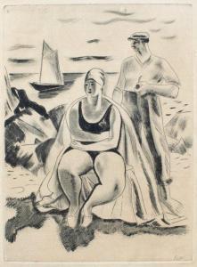 Iser Losif 1881-1958,At the Beach (Saint Malo),Artmark RO 2024-03-20