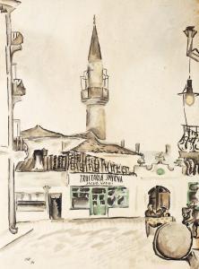 Iser Losif 1881-1958,Piață din Turtucaia,1916,Artmark RO 2014-04-29
