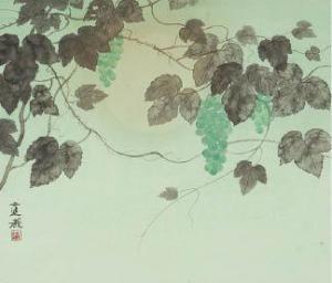 ISHIODORI Tatsuya 1945,Grape,Mainichi Auction JP 2023-08-03