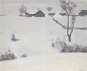 ISHMAMETOV ENVER 1916-1985,Winter Landscape,1964,Palais Dorotheum AT 2012-12-11