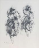 ISOM Graham 1945,Study of two horses racing with jockeys up,Tennant's GB 2023-02-11
