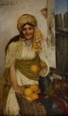 ISRAEL Daniel 1859-1901,La vendeuse d'oranges,Millon & Associés FR 2017-11-29