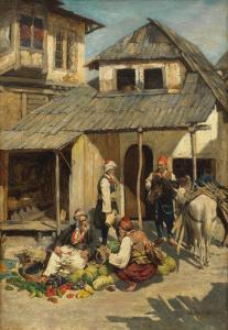 ISRAEL Daniel 1859-1901,The fruit seller,1886,Bonhams GB 2024-03-13