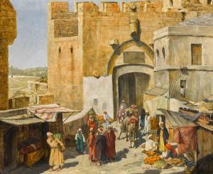 ISRAEL Daniel 1859-1901,The Jaffa Gate, Jerusalem,Sotheby's GB 2023-11-09