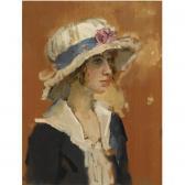 ISRAELS Isaac Lazarus 1865-1934,A GIRL IN A SUMMER HAT,Sotheby's GB 2007-10-16