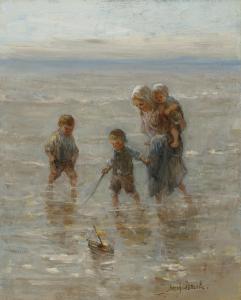 ISRAELS Jozef 1824-1911,Kinderen der Zee; Children playing in the surf,Christie's GB 2023-12-14