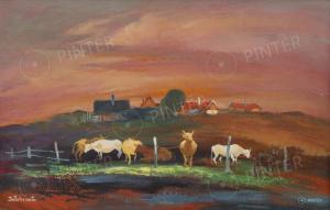 ISTOKOVITS Kalman 1898-1990,Cows In The Pasture,Pinter HU 2024-02-28