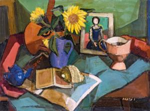 ISTVAN Arato 1922-2010,Table still life,Nagyhazi galeria HU 2021-11-28