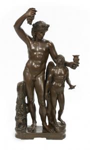 ITALIAN SCHOOL,Bacchus and Cupid,20th century,New Orleans Auction US 2018-07-28