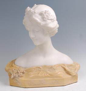 ITALIAN SCHOOL,bust of a young female,1900,Lacy Scott & Knight GB 2017-06-10