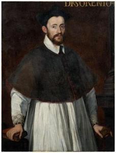 ITALIAN SCHOOL,Clergyman holding a book and gloves,Brunk Auctions US 2009-09-12