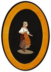 ITALIAN SCHOOL,Dancing woman together with another panel of dancing man,Bonhams GB 2009-11-23