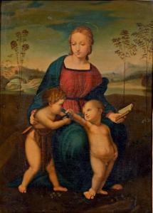 ITALIAN SCHOOL,La Vierge, l'Enfant Jésus et saint Jean, d'après R,Beaussant-Lefèvre FR 2014-06-06