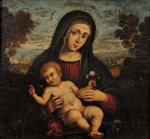 ITALIAN SCHOOL,Madonna and Child in a Landscape,Skinner US 2009-05-15