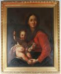 ITALIAN SCHOOL,Maria mit dem Jesuskind, das einen Blütenkranz und,Eppli Auktionen DE 2008-04-19
