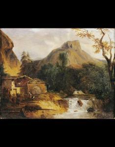 ITALIAN SCHOOL,Paesaggio con casa e cascata,Wannenes Art Auctions IT 2009-05-12
