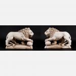 ITALIAN SCHOOL,Pair of manieristic Lions,17th/18th century,Deutsch AT 2022-07-01