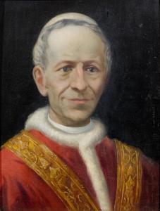 ITALIAN SCHOOL,Portrait of Pope Leo XIII,Galerie Koller CH 2016-09-21