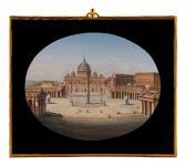 ITALIAN SCHOOL,Saint Peter's Square,19th Century,Hindman US 2025-07-30
