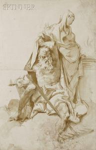 ITALIAN SCHOOL,Two Classical Figures at an Altar,Skinner US 2014-02-07