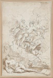 ITALIAN SCHOOL (XVII),The vision of Saint Jerome,17th century,Bruun Rasmussen DK 2018-11-26