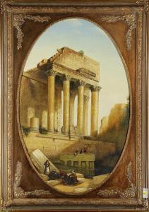 ITALIAN SCHOOL (XX),18th Century Roman Ruins Scene wit,20th century,Clars Auction Gallery 2017-11-18