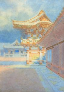 ITO YUHAN 1882-1951,View of a temple complex,Galerie Koller CH 2018-06-07