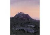 ITOZONO Wasaburo 1911-2001,Acropolis in Dusk,Mainichi Auction JP 2017-12-08