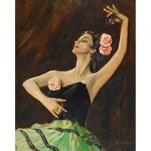 IVANOV Konstantin 1920,FLAMENCO DANCER,Waddington's CA 2010-06-15