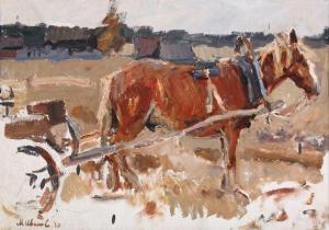 IVANOV Mikhail Filippovich 1869-1930,A horse carriage,Bruun Rasmussen DK 2018-12-03