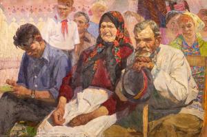 IVANOVICH KUVIN VLADIMIR 1927-2004,At the People's University,Shapiro Auctions US 2019-11-03