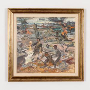 IVANOVICH ODAINIK VADIM 1924-1984,Scena di guerra,Wannenes Art Auctions IT 2023-10-24