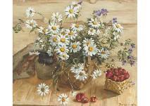 IVANOVICH TERESCHENKO Nikolay 1924-2005,Wild flowers,1985,Mainichi Auction JP 2019-07-06