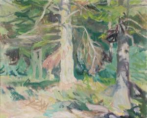 IVERSEN Kraesten 1886-1955,Forest scenery,Bruun Rasmussen DK 2024-02-13