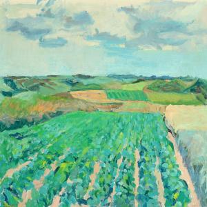 IVERSEN Peter 1989,Rolling fields,1947,Bruun Rasmussen DK 2014-06-02