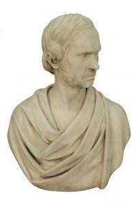 IVES Chauncey Bradley 1810-1894,bust of a man,1851,Nadeau US 2020-10-24