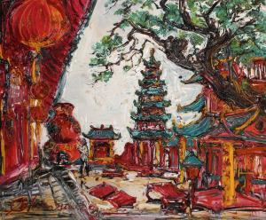 IWAN SULISTYO J.B 1954,Klenteng Di Pontianak (Temple In Pontianak),Sidharta ID 2022-08-27