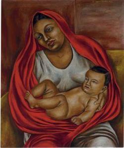 IZQUIERDO Maria 1902-1955,Maternidad,1944,Christie's GB 2010-11-17