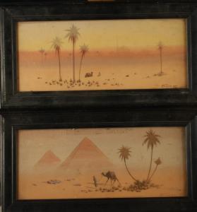 J F CANHAM 1900-1900,A pair of desert scenes,David Lay GB 2018-04-26