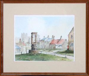 J. urwin,Bamburgh Village, Main Street, with the Castle in ,Anderson & Garland GB 2008-09-02