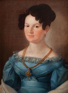JABŁOŃSKI Marcin 1801-1876,Portrait of a young lady,1828,Desa Unicum PL 2022-11-09