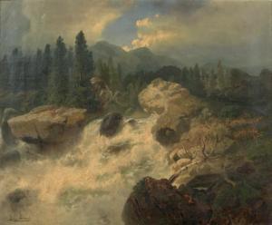 JABIN Georg 1828-1864,La Cascade,Lucien FR 2016-05-22