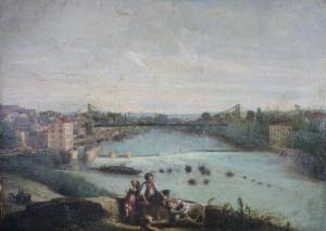 JABIOT Charles E,Enfants au bord du fleuve,1877,Saint Germain en Laye encheres-F. Laurent 2016-04-24