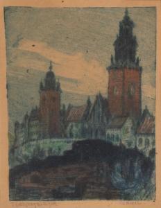 JABLCZYNSKI Feliks 1865-1928,Wawel,Desa Unicum PL 2021-01-26